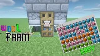 sheep farm minecraft tutorial.minecraft wool farm java 1.19