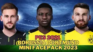 PES 2021 Borussia Dortmund Mini Facepack 2023 - Efootball PES Patch Update