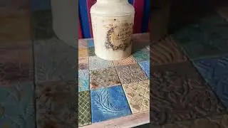 Декорируем стол из икеи керамической плиткой