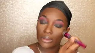 Trying the Juvias Place Foundation w/this Super Easy Red Smokey Eye!!