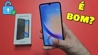 Galaxy A34- Leitor De Digital Na Tela E Desbloqueio Facial São Rápidos?