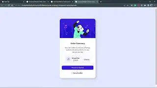 Frontend Mentor : Order Summary Component
