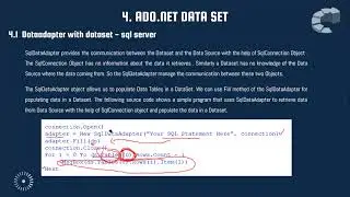 Module 01: 04. ADO.NET Data Adapter in Visual Studio 2019 | Guru  Tech