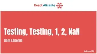 Testing, Testing, 1, 2, NaN - GANT LABORDE