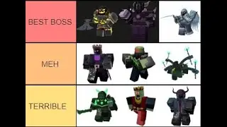 TDS BOSS Tier List!!! (TDS)