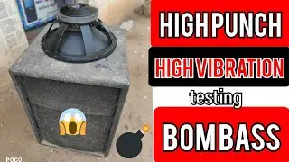 18 inch 1000w bass outdoor testing | high vibration | bom bass | KRISHNA DJ VLOG | #DJ, #youtube