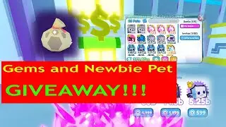 GIVEAWAY !!! 20M Gems And Newbie Pets Jelly Aliens! Pet Simulator X