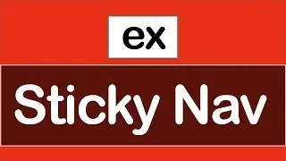 ( jQuery Examples ) Sticky Navbar Part 1