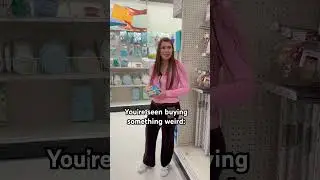 You get seen buying something WEIRD. #shorts