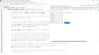 Java 82: Using the split method to get multiple user input separated by a comma