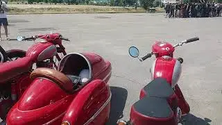 Jawa слет фанатов мотоцикла Ява