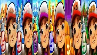 Subway Surfers Cairo VS North Pole Christmas 2021  Cambridge Halloween  Vancouver little rock  peru