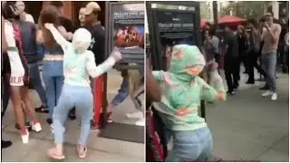 DANIELLE BREGOLI PUNCHES WOAHVICKYY IN THE HEAD!