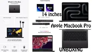 Apple MacBook Pro 14-inch Laptop with M4 Pro Chip, 512GB/24GB (Space Black)[2024] Unboxing