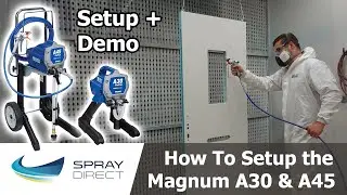 How to Setup The Graco Magnum A30 & A45 - Features, Setup & Demo - DIY Airless Electric Sprayer