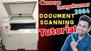 How to Scan document in canon imagerunner 2004 || scan document in canon printer || canon ir2004