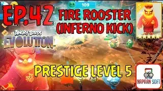 ANGRY BIRDS EVOLUTION - FIRE ROOSTER(INFERNO KICK) - PRESTIGE LEVEL 5 - 5 STARS PREMIUM EGG(RED)