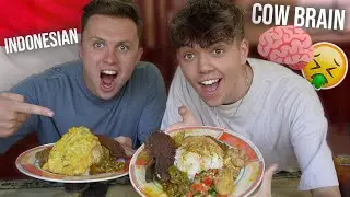 Foreigner tries Indonesian food for the first time with Laurence Benson (Padang Cuisine)