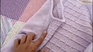 #4/21 Готовые работы! Кофта спицами реглан-погон сверху и детские носочки!