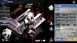 Azur Lane: New KMS Prinz Eugen L2D Skin Talk & Move (Kindred Evening Spirits) [2160p