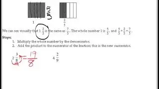 convert mixed numerals to fractions