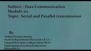 Serial and parallel data communication