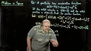 Motion in Space Velocity, Position, and Acceleration