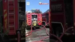 Tuzla'da boya fabrikasında yangın