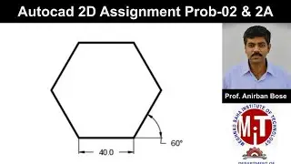 Autocad Class Assignment 2D problem  2A