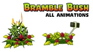 Plants vs Zombies 2 - Bramble Bush All Animations