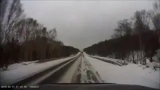 Водитель от бога скользкая дорога занесло еле выровнялся