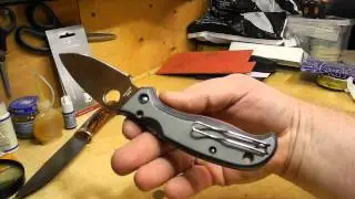 Spyderco SuperLeaf с кастомными накладками