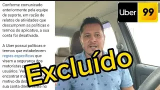 UBER EXCLUINDO YOUTUBER DO APLICATIVO!!!#uber #99pop #uberdaquebradavip