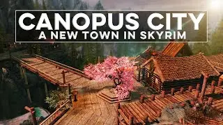 Canopus City: Work-In-Progress Waterfall Town - Shapeless Skyrim PS4 Mods (Ep. 200 Part 3)