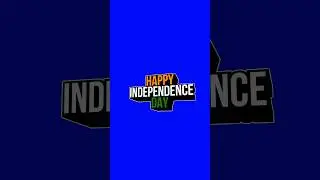 Happy Independence Day Animated Text | Green Screen #lazydesigner #animation #motiongraphicsdesign