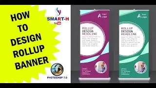 HOW TO DESIGN ROLLUPBANNER- SIMPLE METHOD- PHOTOSHOP 