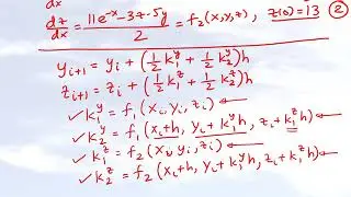 Higher Order Ordinary Differential Equation Solution by Heun's Method: Example