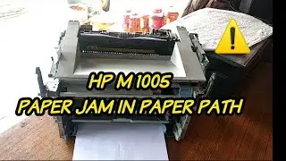 Paper jam in paper path hp m 1005 printer error || How to resolve paper jam issue in hp laserjet