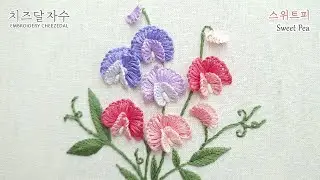 [CC] Sweet Pea, hand embroidery