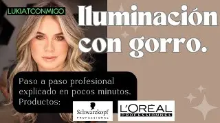 Decoloración técnica con gorro látex, base de color con TsT y tonalización de mechas paso a paso.