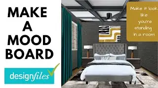 How to Make an Interior Design Perspective Moodboard in Design Files | No Photoshop | Tutorial