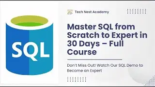 Master SQL from Scratch to Expert in 30 Days – Full Course