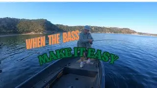 When Bass are under the boat DROPSHOT right on their head