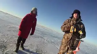 Рыбалка на жерлицы с детьми.