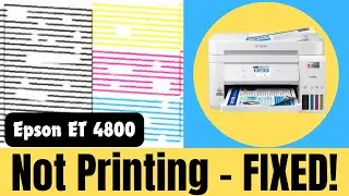 Epson ET 4800, 4700, 2700 & 2720 NOT PRINTING Color, Black & Blank Pages - Printhead Cleaning [FIX!]