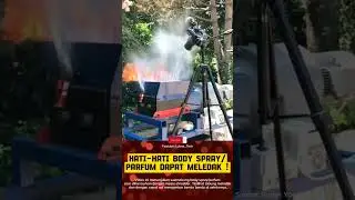 MESIN SHREDDER VS BODY SPRAY #rexona #automobile #shredder #satisfying #industrialshredder