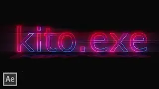 How to make Neon Text Animation in After Effects - After Effects Tutorial