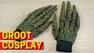 Groot cosplay. Making my Groot costume. How to make Groot`s gloves. Как сделать перчатки Грута.