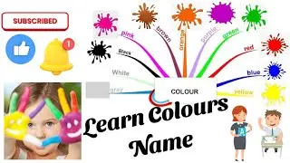 Let's learn the colour | colours name - english educational videos | Colour recognition for kids