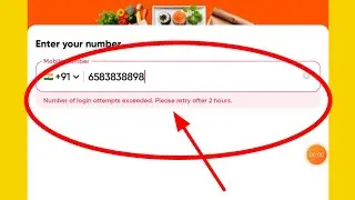 Fix Too many login attempts detected on this device swiggy problem solution